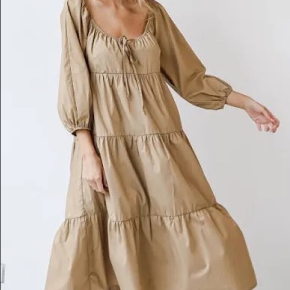 DressUp khaki midi Dress